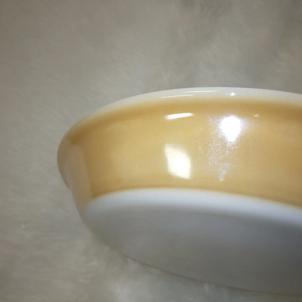 VINTAGE FIRE KING 9 Peach Luster 9 inch pie plate, VGUC